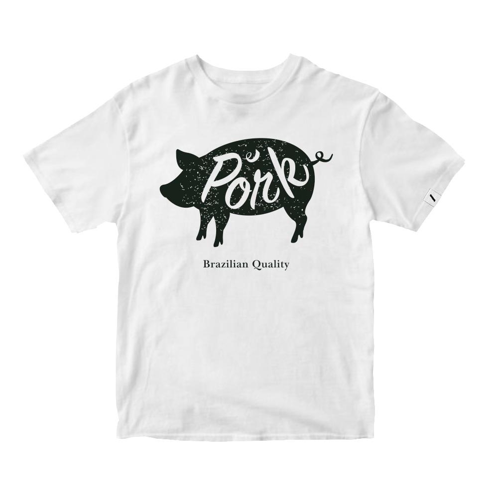 Camiseta Branca Clássicos Pork
